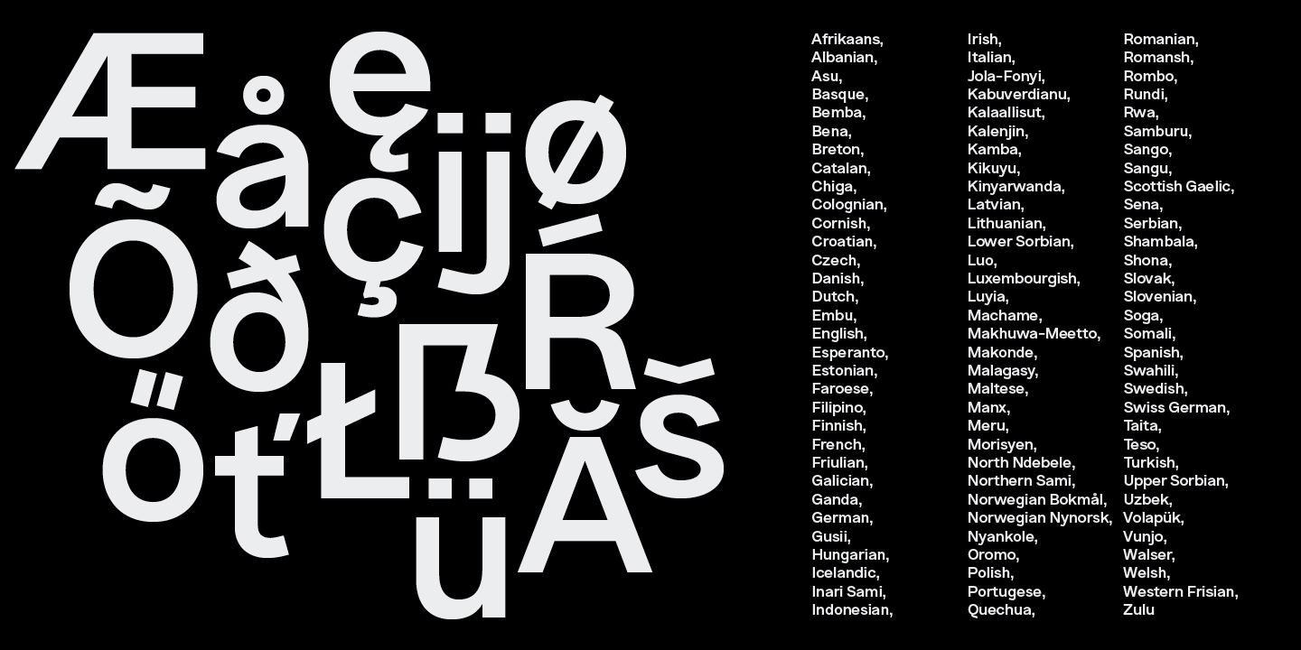 Ejemplo de fuente Altmann Grotesk #4